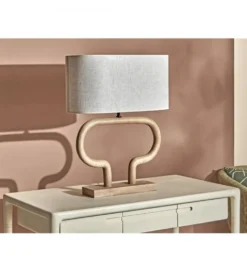 Lampa stołowa Demeter 40 cm toffee