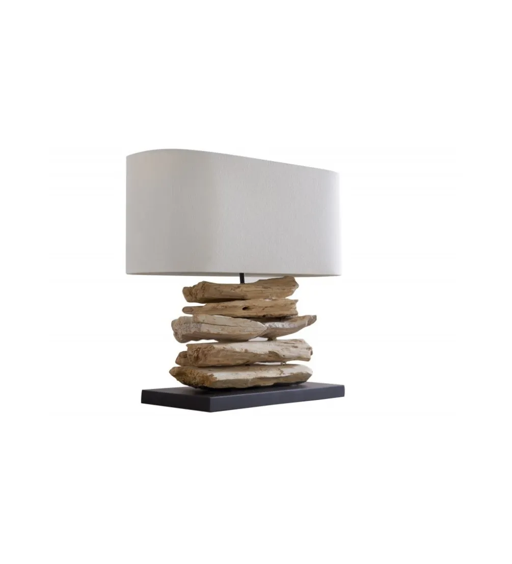 Lampa Stołowa Driftwood Riverine Naturalna