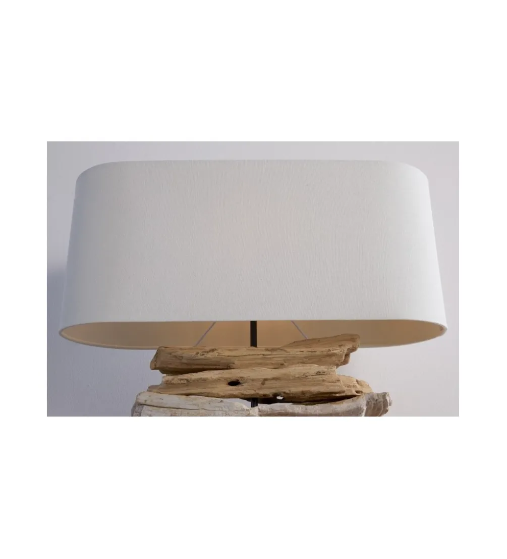 Lampa Stołowa Driftwood Riverine Naturalna