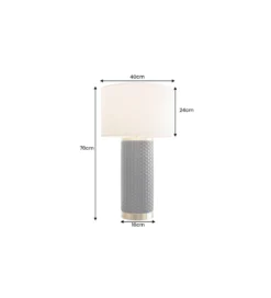 Lampa stołowa ELEGANCIA 70 cm ceramika