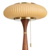 Lampa stołowa ETARAL 40 cm brązowo złota