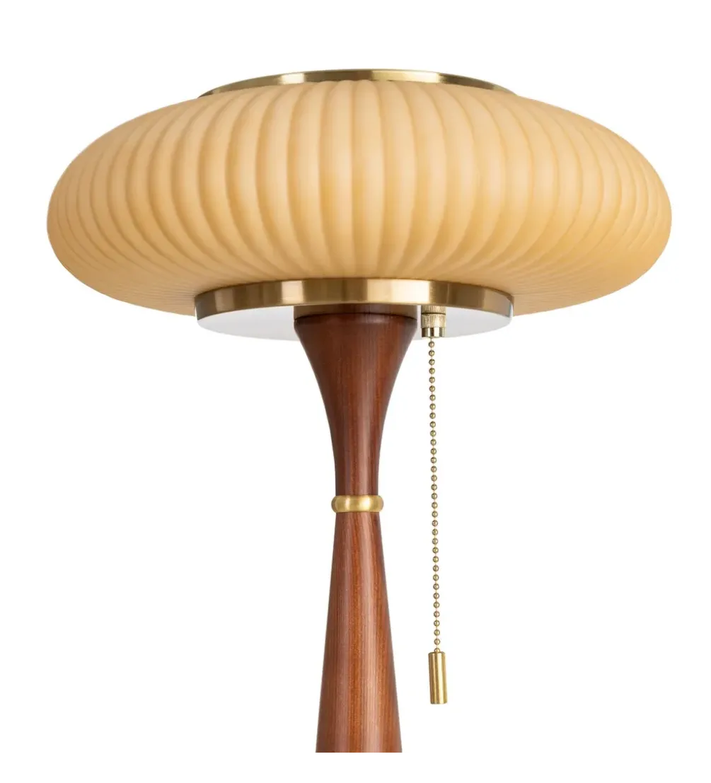 Lampa stołowa ETARAL 40 cm brązowo złota
