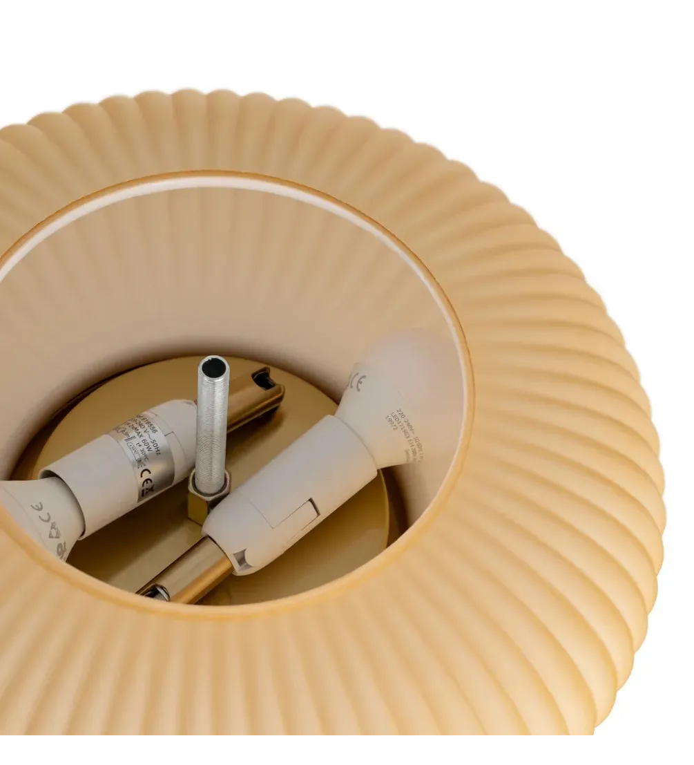 Lampa stołowa ETARAL 40 cm brązowo złota