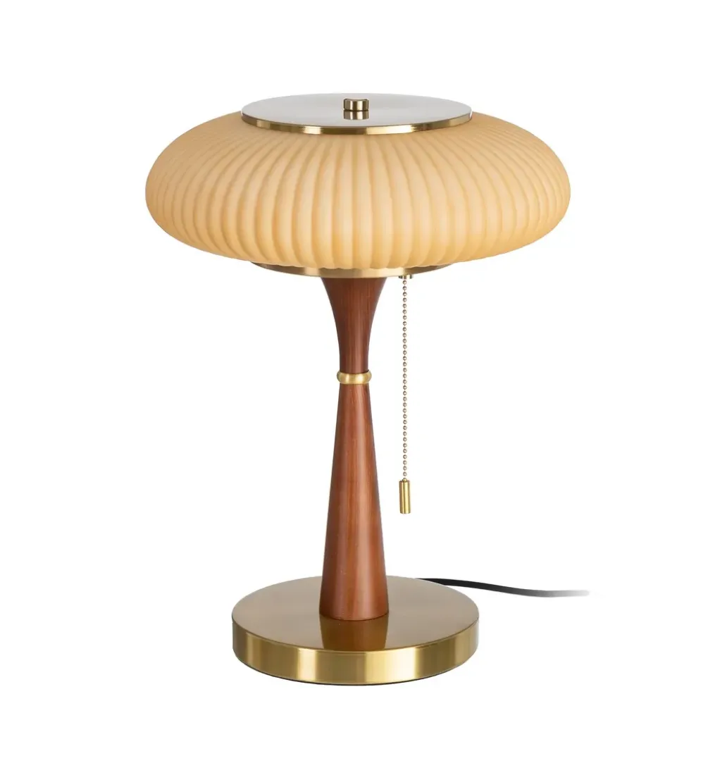 Lampa stołowa ETARAL 40 cm brązowo złota
