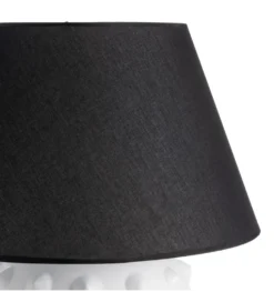 Lampa stołowa FEKY 73 cm czarno biała
