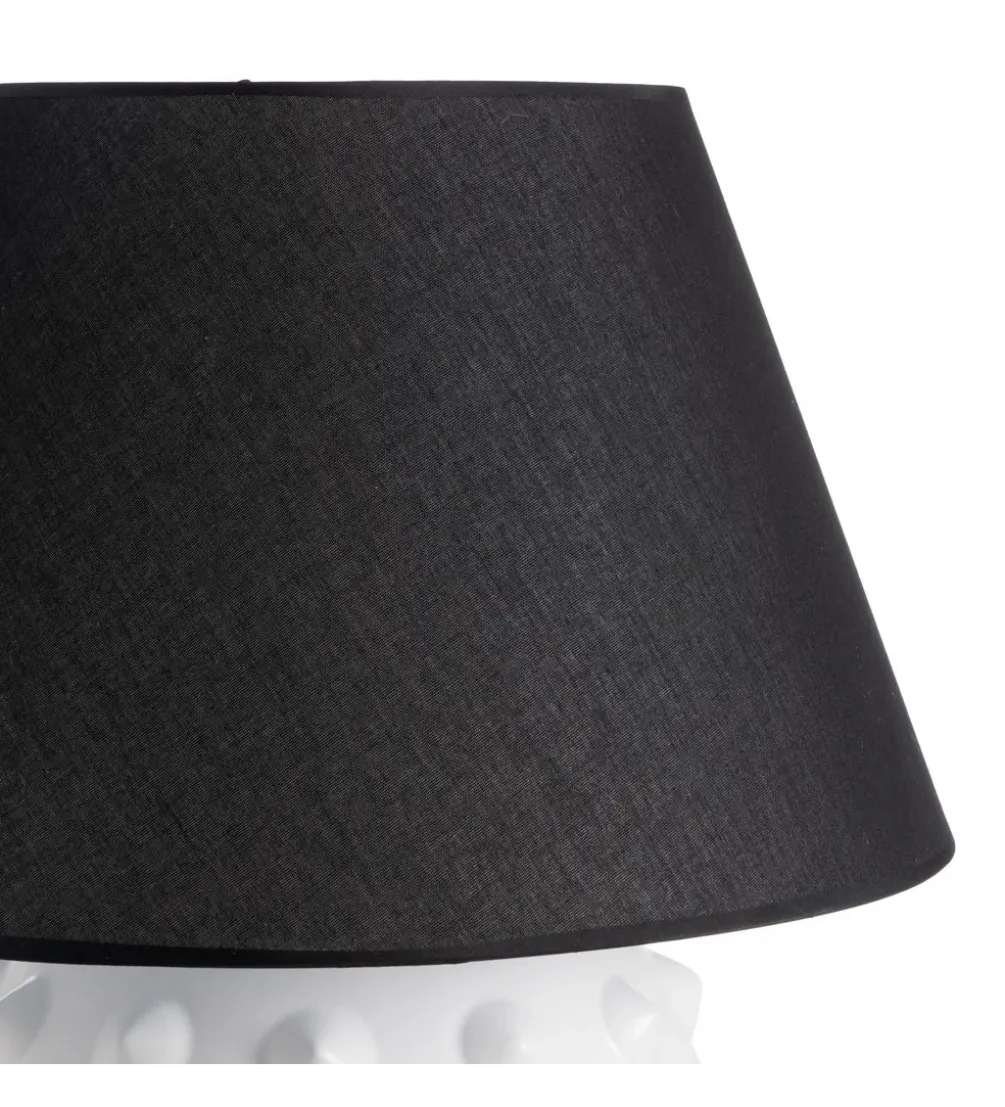 Lampa stołowa FEKY 73 cm czarno biała