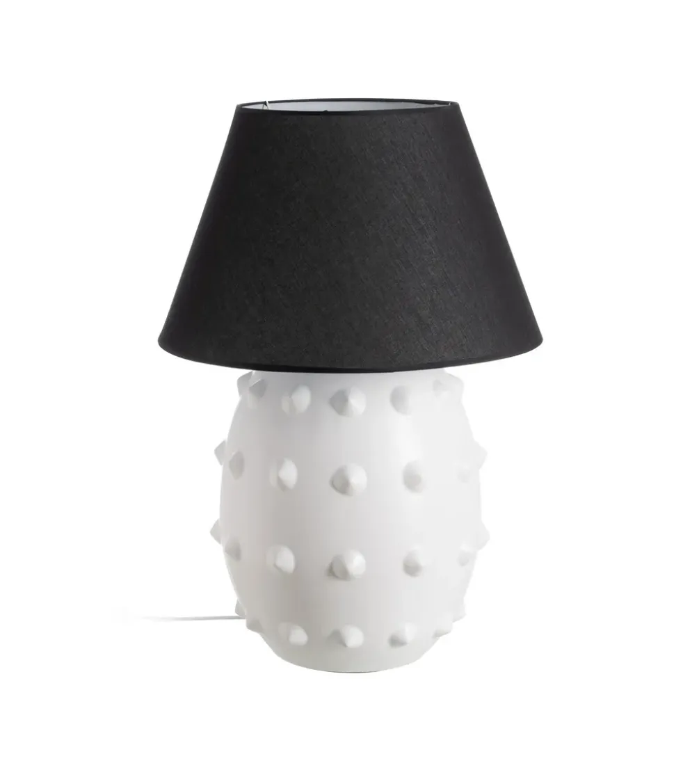 Lampa stołowa FEKY 73 cm czarno biała