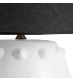Lampa stołowa FEKY 73 cm czarno biała