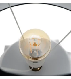 Lampa stołowa FEKY 73 cm czarno biała