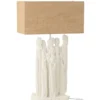 Lampa stołowa FIGURINES 58 cm biała naturalna