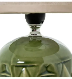 Lampa stołowa FRANKY 28 cm ceramiczna zielona