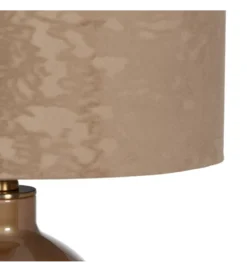Lampa stołowa GETMARY 68 cm złoto beżowa