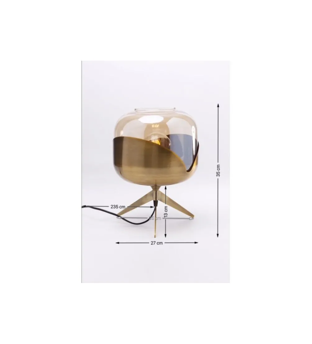 Lampa stołowa GOBLET BALL 35 cm złota