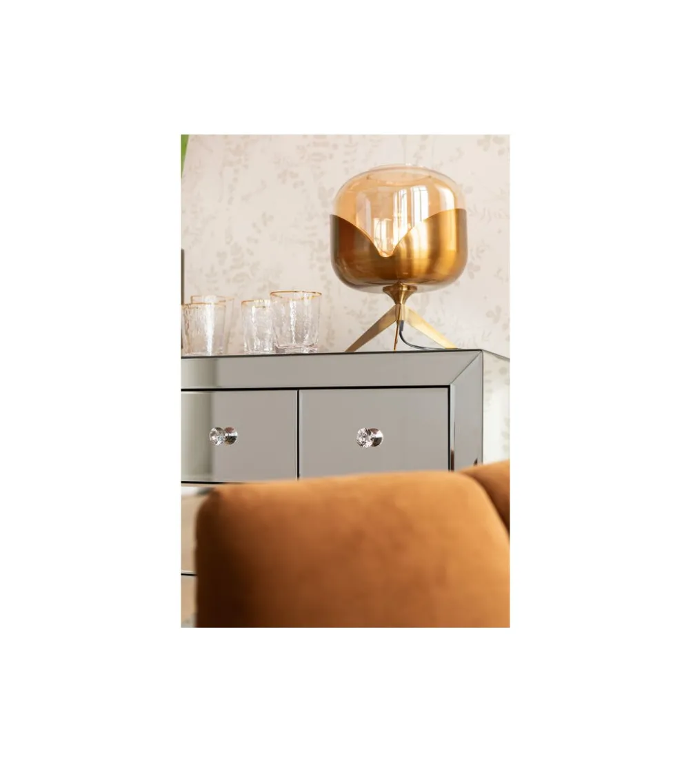 Lampa stołowa GOBLET BALL 35 cm złota