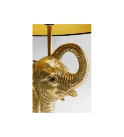 Lampa stołowa Happy Elefant 48 cm złoto czarna