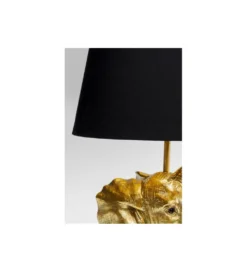 Lampa stołowa Happy Elefant 48 cm złoto czarna