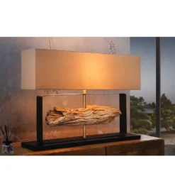 Lampa stołowa HELA 60 cm beżowa