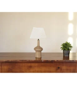 Lampa stołowa Hera 40 cm toffee