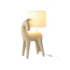 Lampa stołowa HORSE 56 cm beżowa
