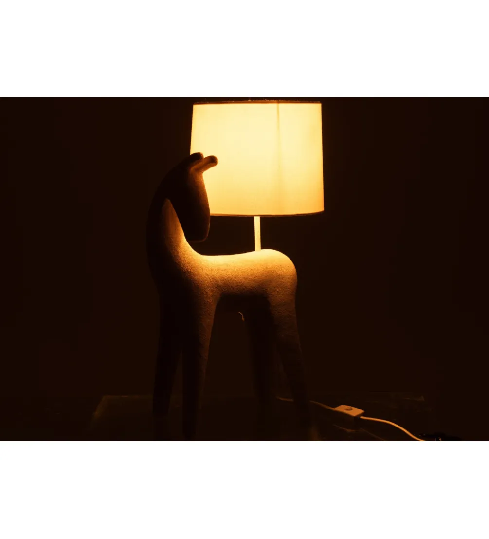 Lampa stołowa HORSE 56 cm beżowa