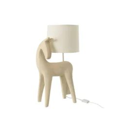 Lampa stołowa HORSE 56 cm beżowa
