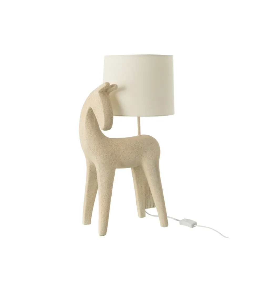 Lampa stołowa HORSE 56 cm beżowa