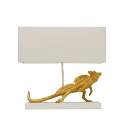 Lampa stołowa IGUANA 42 cm złota