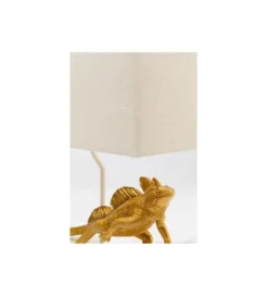 Lampa stołowa IGUANA 42 cm złota