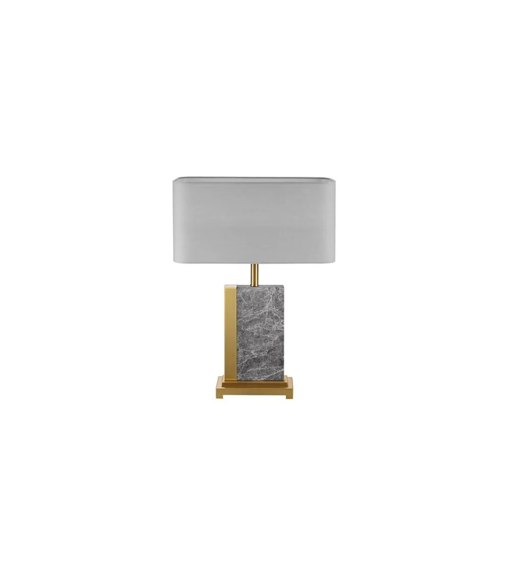 Lampa stołowa KARIN 45 cm szara