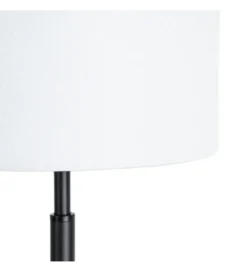 Lampa stołowa KESAMON 65 cm czarnobiała