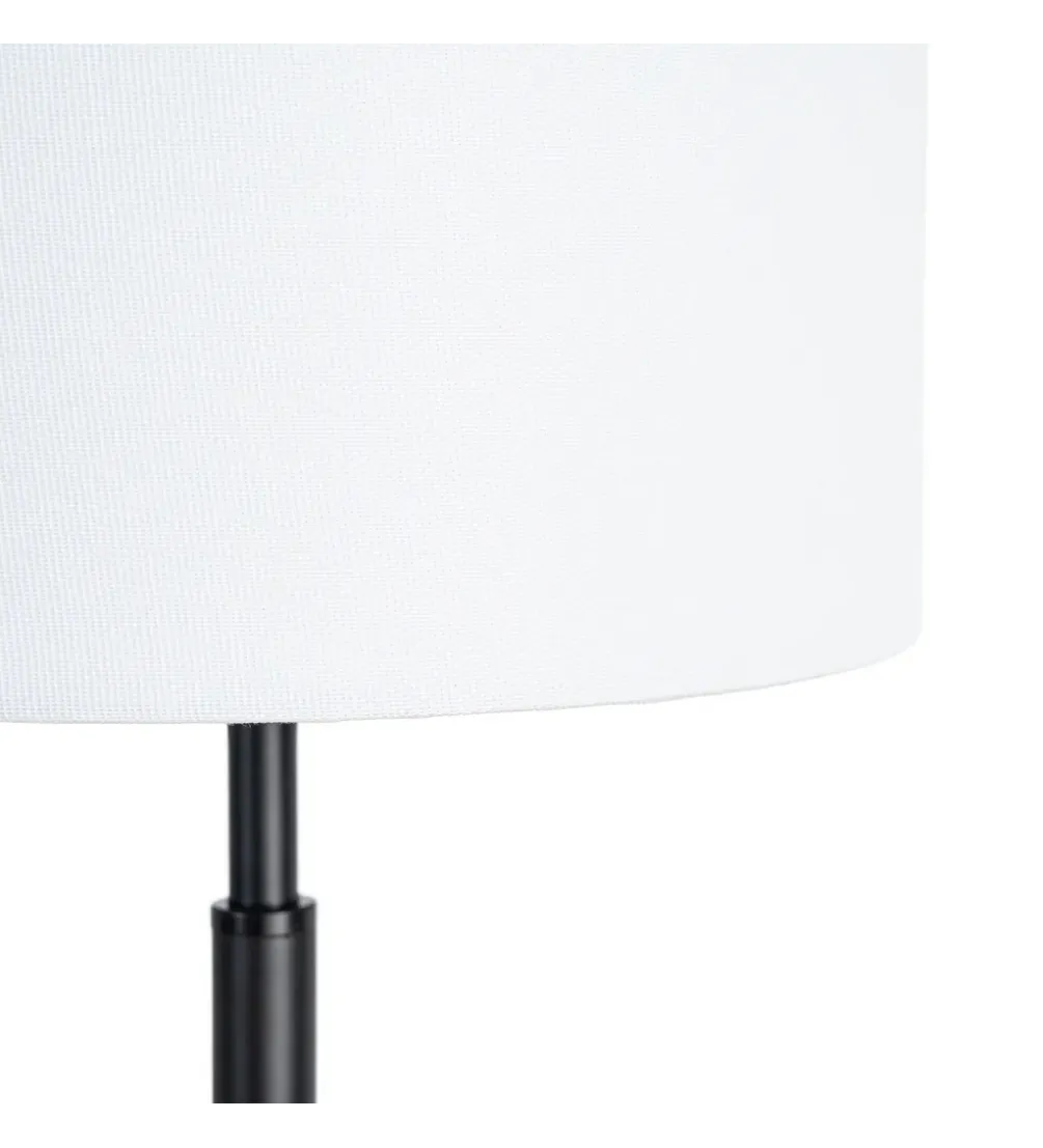 Lampa stołowa KESAMON 65 cm czarnobiała