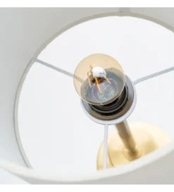 Lampa stołowa KESAMON 65 cm złotobiała