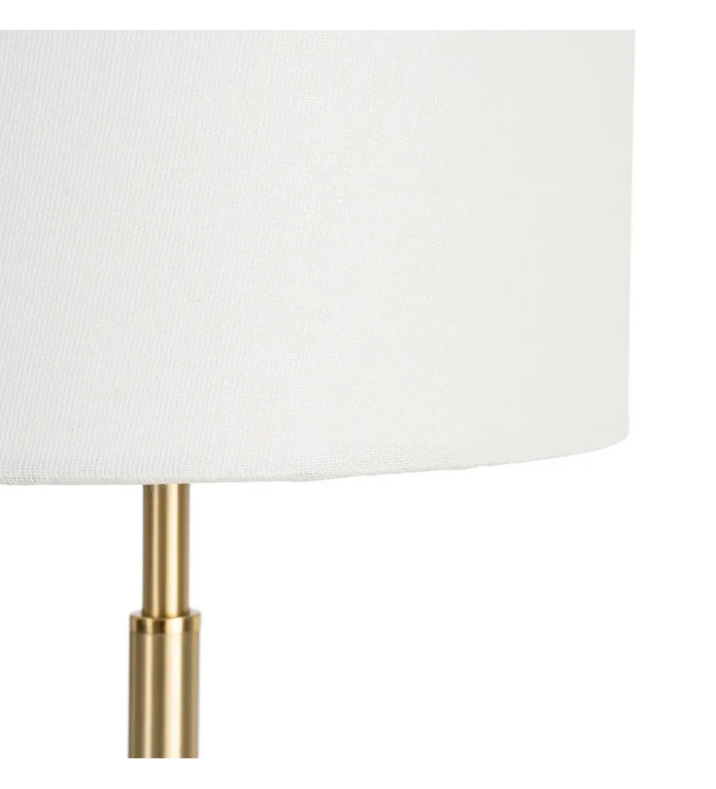 Lampa stołowa KESAMON 65 cm złotobiała
