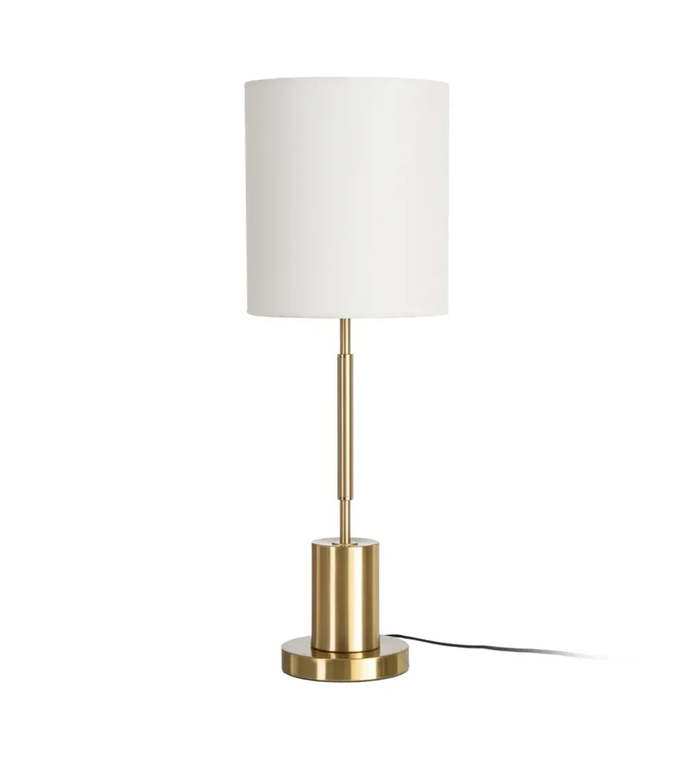 Lampa stołowa KESAMON 65 cm złotobiała