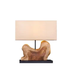 Lampa stołowa KORA 50 cm beżowa