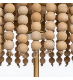 Lampa stołowa KORGAL 50 cm naturalna złota