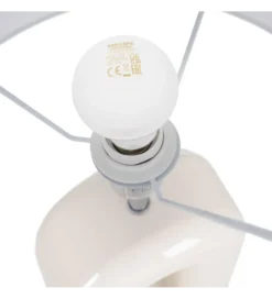 Lampa stołowa LACADO kremowa
