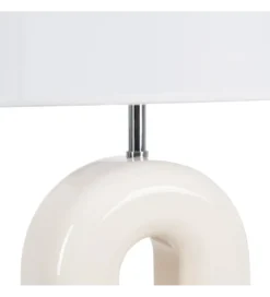 Lampa stołowa LACADO kremowa