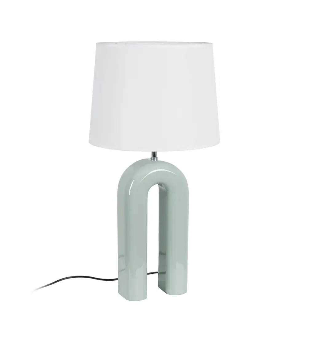 Lampa stołowa LACADO zielona