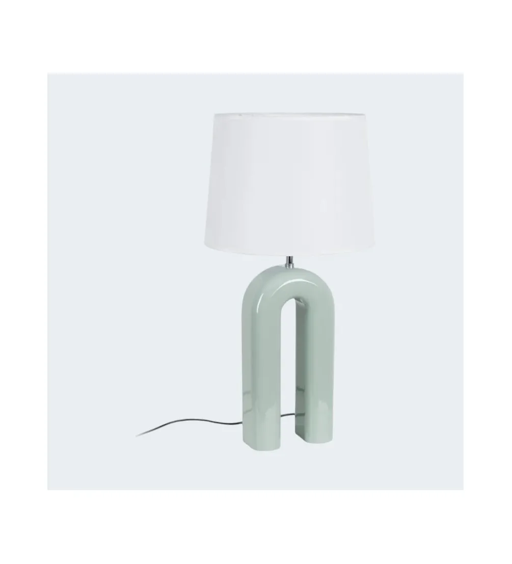 Lampa stołowa LACADO zielona