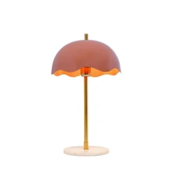 Lampa stołowa LIA 50 cm złota różowa