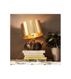 Lampa stołowa MAMO DELUXE 38 cm złota