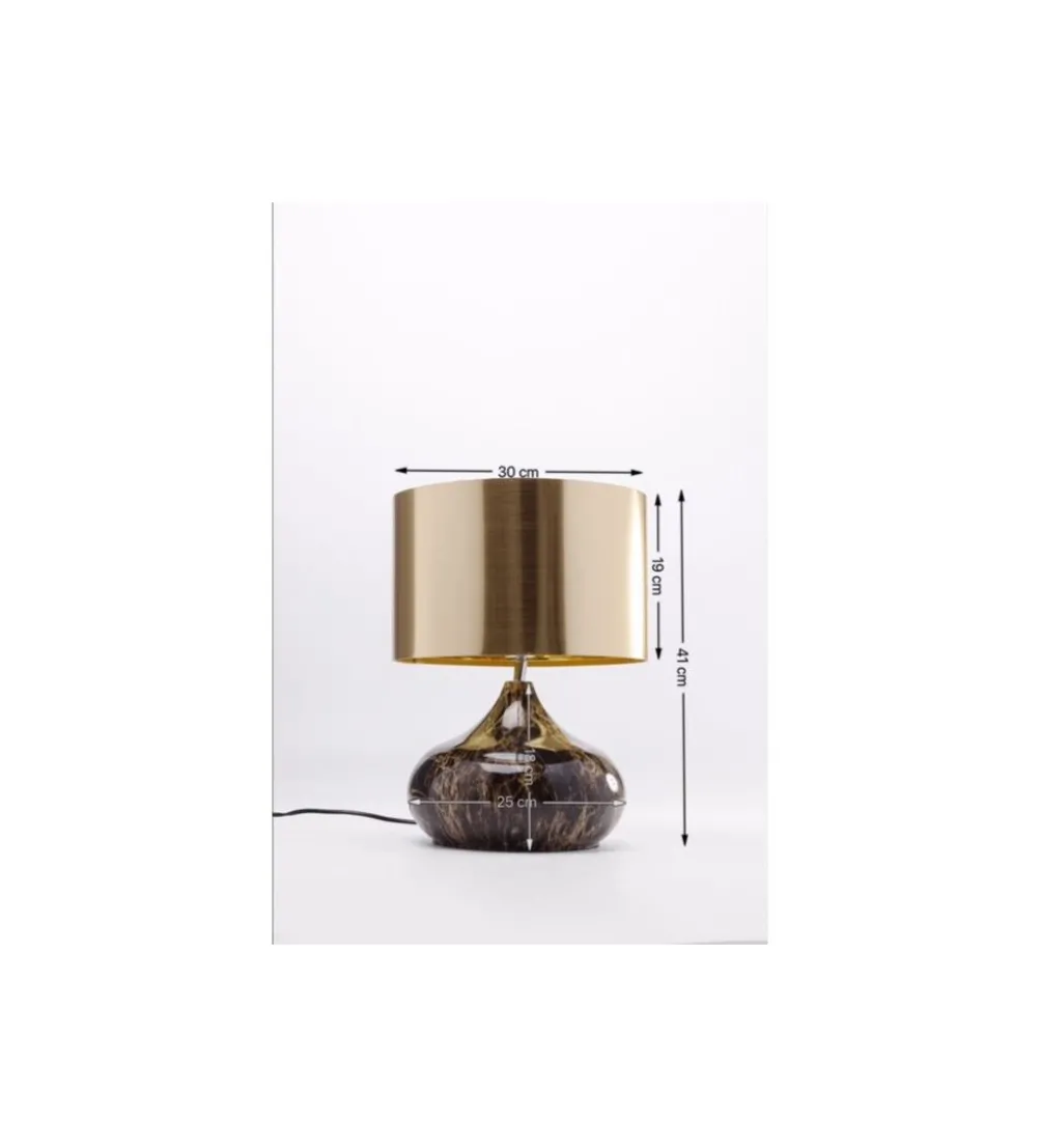 Lampa stołowa MAMO DELUXE 38 cm złota