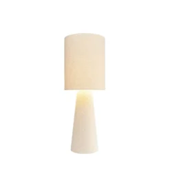 Lampa stołowa MARLEEN 60 cm boucle beżowa