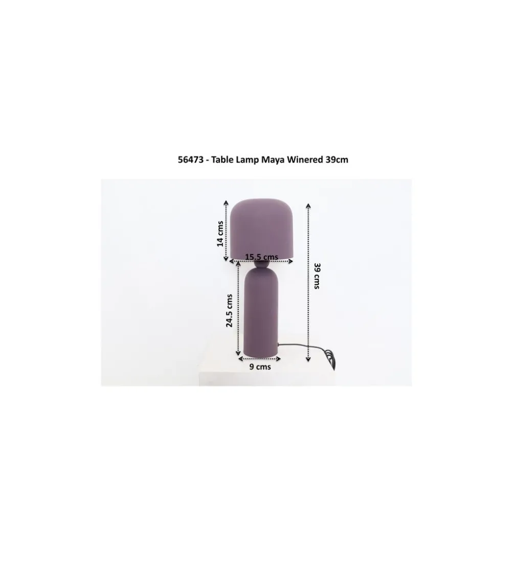 Lampa stołowa MAYA 39 cm fioletowa