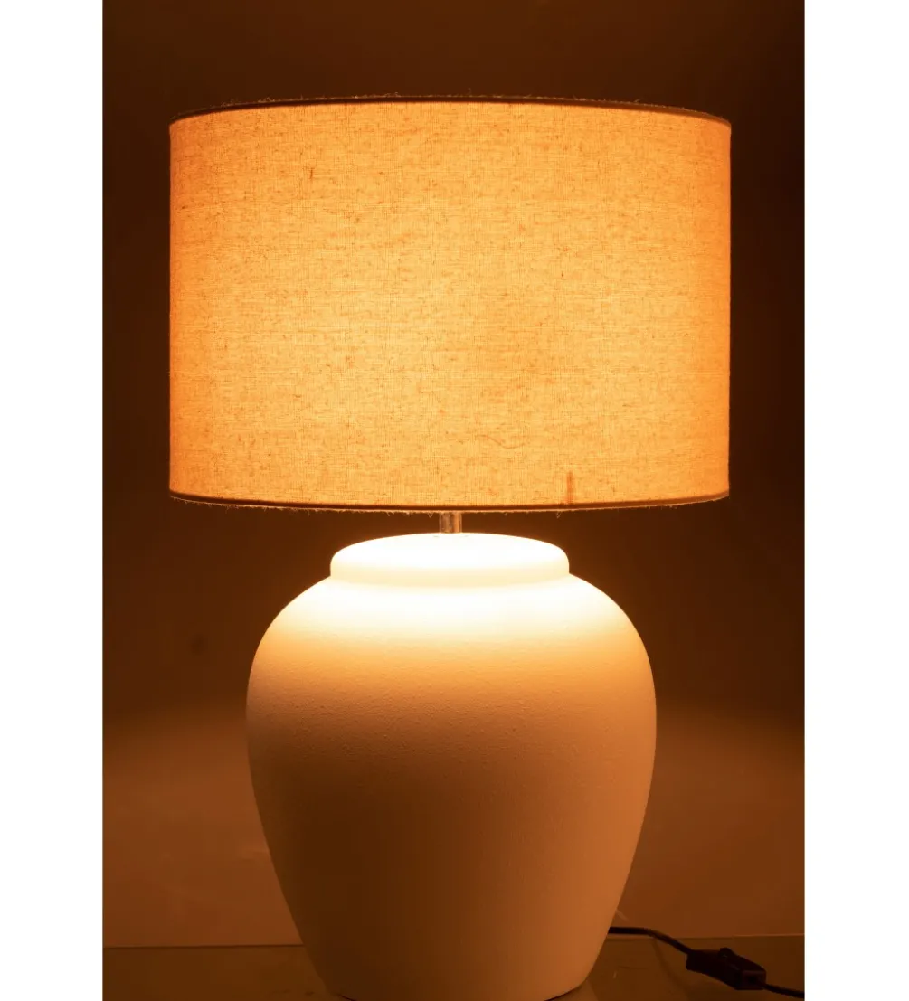 Lampa stołowa MELI 41 cm biała