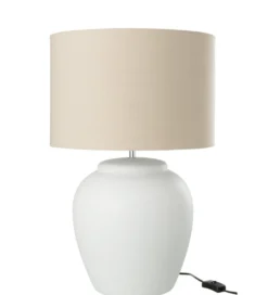 Lampa stołowa MELI 41 cm biała