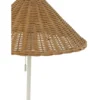 Lampa stołowa MERTAN 50 cm rattan biała