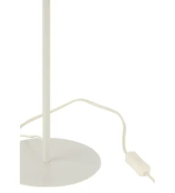Lampa stołowa MERTAN 50 cm rattan biała