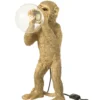 Lampa stołowa MONKEY 46 cm złota